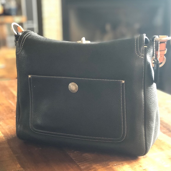 Coach Black Leather Handbag - Picture 2 of 7